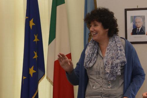 Loredana Panariti (Assessore regionale Lavoro, Formazione, Istruzione, Pari Opportunità, Politiche giovanili, Ricerca e Università) alla presentazione della Rete Nazionale delle Pubbliche Amministrazioni Anti Discriminazioni per orientamento sessuale e identità di genere (RE.A.DY) - Trieste 12/10/2017